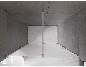 Mexen Velar, posuvné sprchové dvere do otvoru 150 cm, 8mm sklo námraza, brúsená oceľ, 871-150-000-31-97