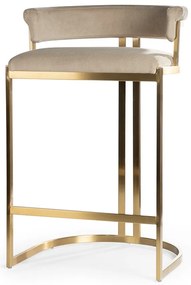 BAROVÁ STOLIČKA SUE BÉŽOVÁ + ZLATÁ