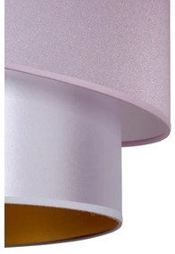 Duolla - Luster na lanku PARIS 1xE27/15W/230V pr. 40 cm ružová/strieborná/medená