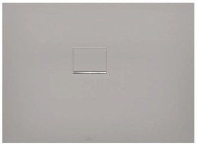 VILLEROY &amp; BOCH Squaro Infinity obdĺžniková sprchová vanička z materiálu Quaryl, do rohu - ľavou stranou ku stene, protišmyk (C), 1100 x 800 x 40 mm, Grey, UDQ1180SQI2LV-3S