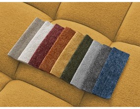 Ženilková podnožka v horčicovej farbe Everest – Bobochic Paris