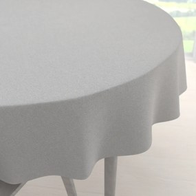 Biante Veľký dekoračný okrúhly obrus BKR-501 Svetlo sivý Ø 220 cm