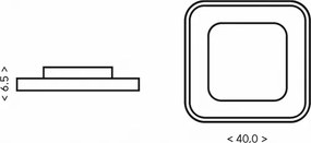 Brilagi - LED stmievateľné svietidlo TRIVARO LED/88W/230V 3000-6000K 40x40 cm + DO