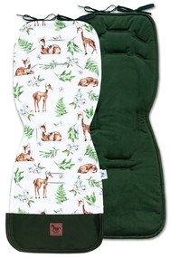 Vulpi Obojstranná zamatová podložka do kočíka Pepi Farba: srnky
