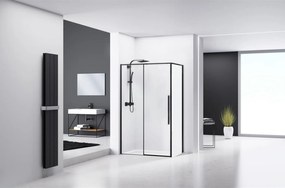 Sprchovací kút MAXMAX Rea SOLAR 120x90 cm - čierny