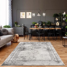 Dekorstudio Moderný koberec NOA - vzor 9341 sivý Rozmer koberca: 80x300cm