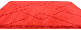 Kúpeľňový koberček Moreno Red červený, kosoštvorce