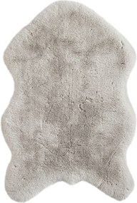 XXXLutz UMELÁ KOŽUŠINA, 60/90 cm, strieborná Novel - Koberce - 007821016104