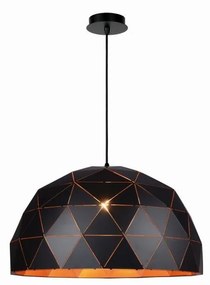 Lucide 21409/60/30 - Závesné svietidlo OTONA 3xE27/60W/230V čierna