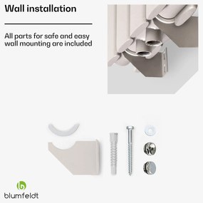 Blumfeldt Tallheo, 47 x 160, radiátor, kúpeľňový radiátor, rúrkový radiátor, 1472 W, teplovodný, 1/2