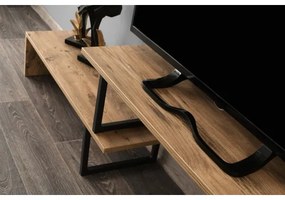 TV stolík OVIT 44x153 cm hnedá/čierna