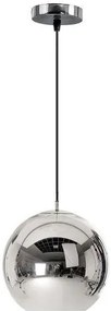 Toolight - Závesná lampa guľa 20cm LE03-1, chrómová, OSW-00705