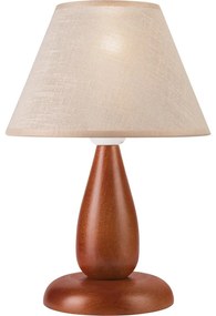 Stolná lampa PERA 1xE27/60W/230V hnedá/buk