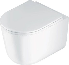 Deante Závesný WC komplet bez príruby Jasmin - CDJD6ZPW, vrátane SoftClose sedadla