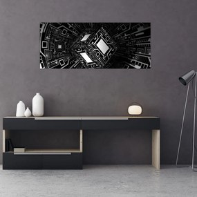 Obraz abstraktné kocky (120x50 cm)