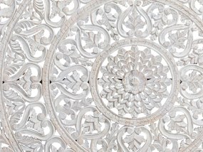 furniture-nabytek.cz - Masívny nástenný obraz Zambezi z mango dreva, lakovaný, šedý – 150×150 cm