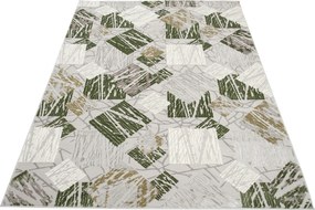 TA Koberec E464A SVETLO SIVÁ/TMAVOZELENÁ ASTHANE Rozmer: 80x150 cm