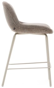 Barová stolička sivobéžová (výška sedadla 65 cm) Aimin – Kave Home