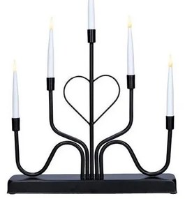 Solight 1V280 - LED vianočný svietnik 5xLED/2xAA teplá biela