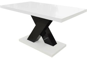 Konferenčný stolík Ksena čierna/biela lesk