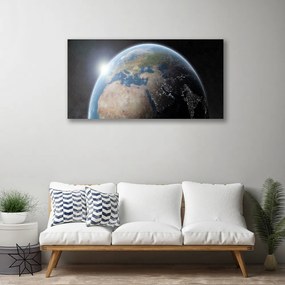 Obraz Canvas Planéta zem vesmír 100x50 cm