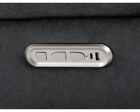 Elektrické polohovateľné kreslo s integrovanýmovládaním, sivé