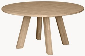 Okrúhly jedálenský stôl z dubového dreva Rhonda, Ø 150 cm