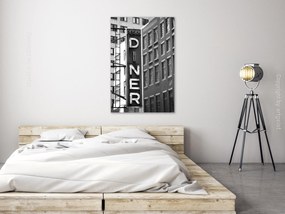 Artgeist Obraz - New York Neon Sign (1 Part) Vertical Veľkosť: 40x60, Verzia: Premium Print