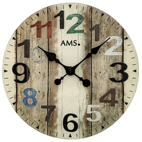 Sklenené dizajnové hodiny AMS 9578