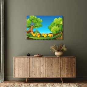 Obraz - Veselé káčatka (90x60 cm)