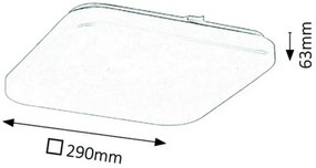 Rabalux LED stropné svietidlo Rob 1x20W | 1400lm | 3000K - biela