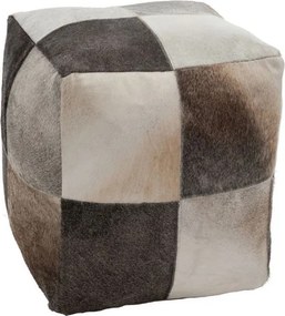 Štvorcový puf z kravskej kože - 44 * 44 * 46 cm