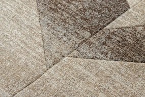 Koberec FEEL 5673/15055 HERRINGBONE béžový / hnedý / krémový