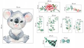 Nálepka na stenu roztomilá koala