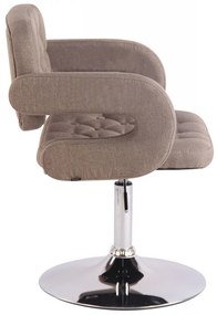 Kreslo Dublin - látka - Sivo hnedá (Taupe)