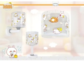 Dalber 41762E - Detský luster KAWAII FRIENDS 1xE27/15W/230V sivý