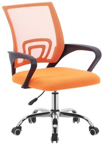 Kancelárska stolička, oranžová/čierna, DEX 2 NEW