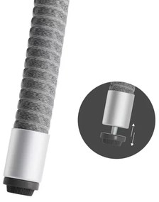 InternetovaZahrada Ratanový stôl Ø80 cm - sivý