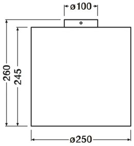 Ledvance - Stropné svietidlo DECOR CARDBOARD 1xE27/15W/230V pr. 25 cm