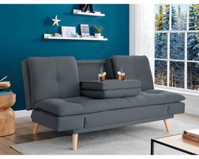Trojmiestna pohovka ASB-4720 GREY2, tmavo sivá