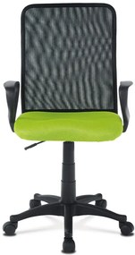 Kancelárska stolička na kolieskach PIX – čierna/zelená
