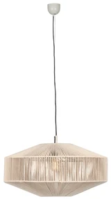 Japandi hanglamp bruin touw 61cm - Svea