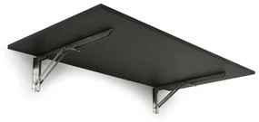 Sklápací stôl na stenu, 1200 x 600 mm, nosnosť 30 kg, wenge