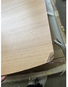 AKCIA Jedálenský stôl VITRO II s doskou v dekore dub 120(160)x80, rozkladací II. akosť