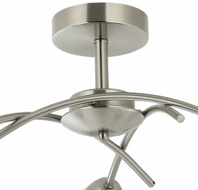 Prisadený luster DONNA 3xE27/60W/230V nikel