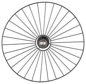 Matne čierne stropné svietidlo ø 60 cm Chapeau – Trio