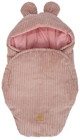 Ružová menčestrová detská zavinovačka 45x80 cm – Meowbaby