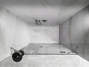 Mexen Lunar, pravé otočné sprchové dvere 130 cm, číre sklo, chrómový profil, 834S-130-050-01-00-P