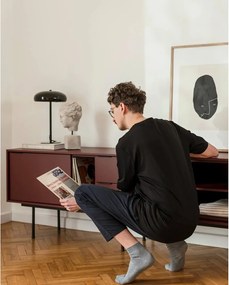 Vínovočervený TV stolík 189x61x42 cm Mod – noo.ma