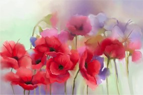 Obraz vlčích makov (90x60 cm)